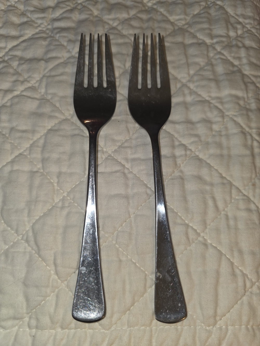 Stainless Steel Salad Forks - Set of 2 (Silver) Imperial Mystique